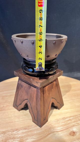 MACETA BONSAI MAME REDONDA JAPONESA SIN ESMALTE