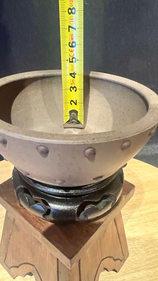 MACETA BONSAI MAME REDONDA JAPONESA SIN ESMALTE