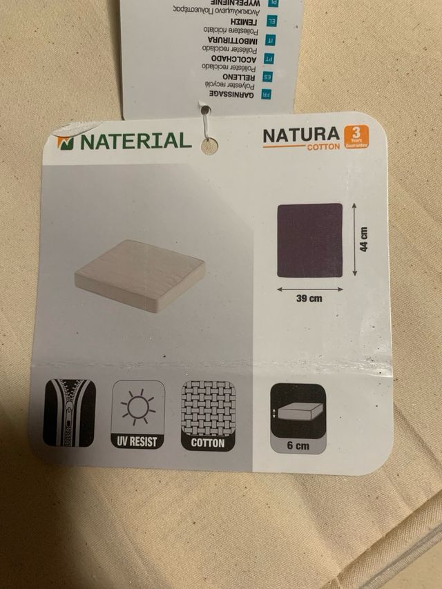 Colchoneta para silla nuevas