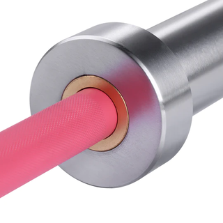 Barra Olímpica Rosa 2m x 50mm 4 Rodamientos
