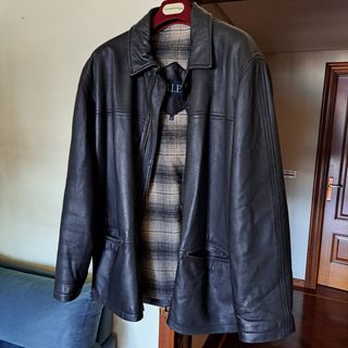 Cazadora piel hombre