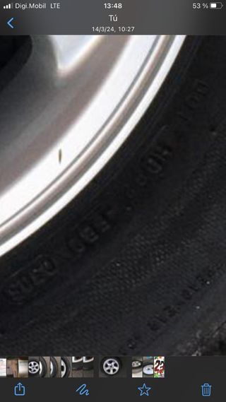 Llanta aleación y neumáticos 205/60 R15