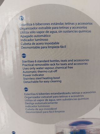 esterilizador biberones