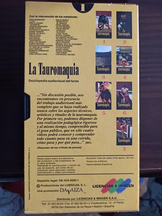 Colección La Tauromaquia vhs