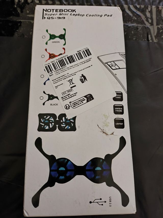 Ventilador soporte para portátil