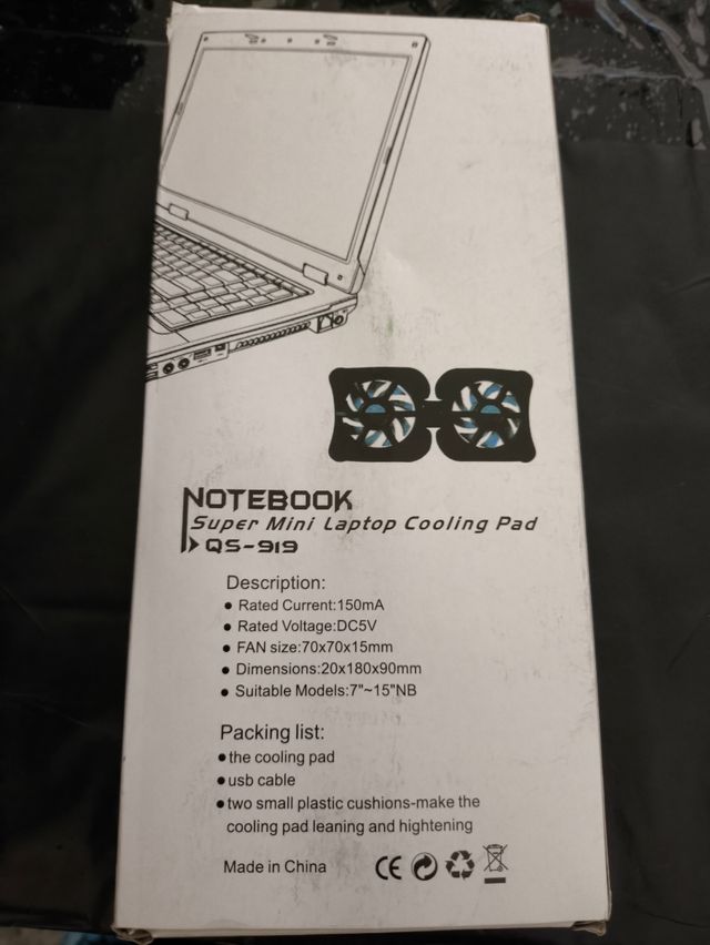 Ventilador soporte para portátil