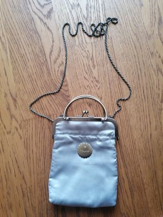 Borsa di raso beige
