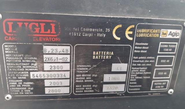 Carretilla elevadora bateria