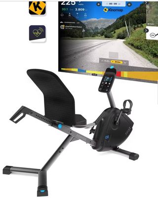 Bicicleta estatica semitumbado