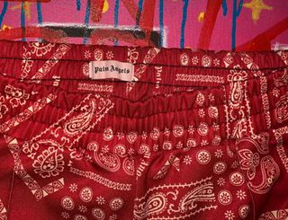 Pantalón Palm Angels red bandana 