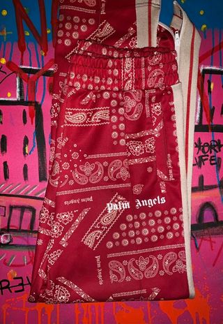 Pantalón Palm Angels red bandana 