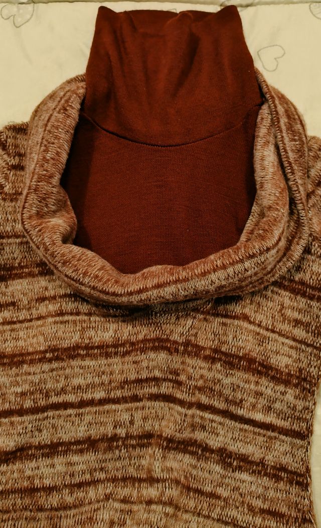 Maglione lungo bordeaux