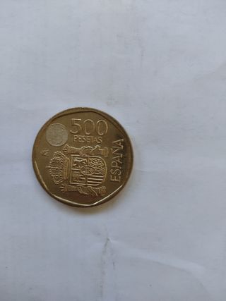 Moneda de 500 pesetas.