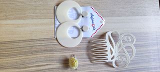 Pendientes, peina y broche flamenca