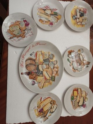 Servizio  per formaggio in porcellana l'irondelle