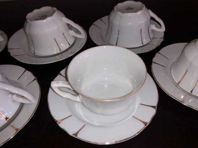 6 Tazzine da Caffè c/Piattini Vintage