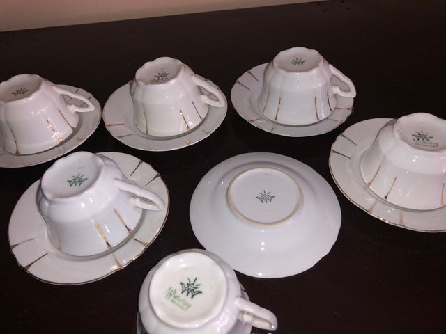 6 Tazzine da Caffè c/Piattini Vintage