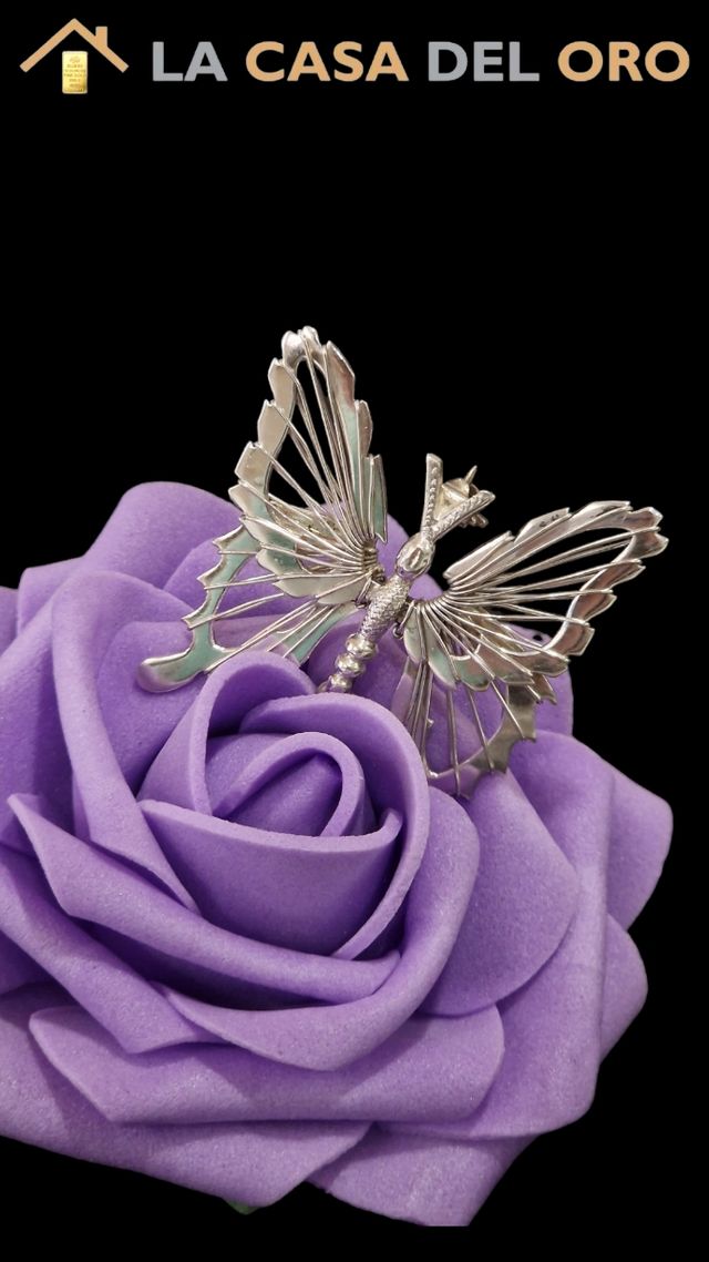 Broche mariposa plata 925 -C220/PC197-