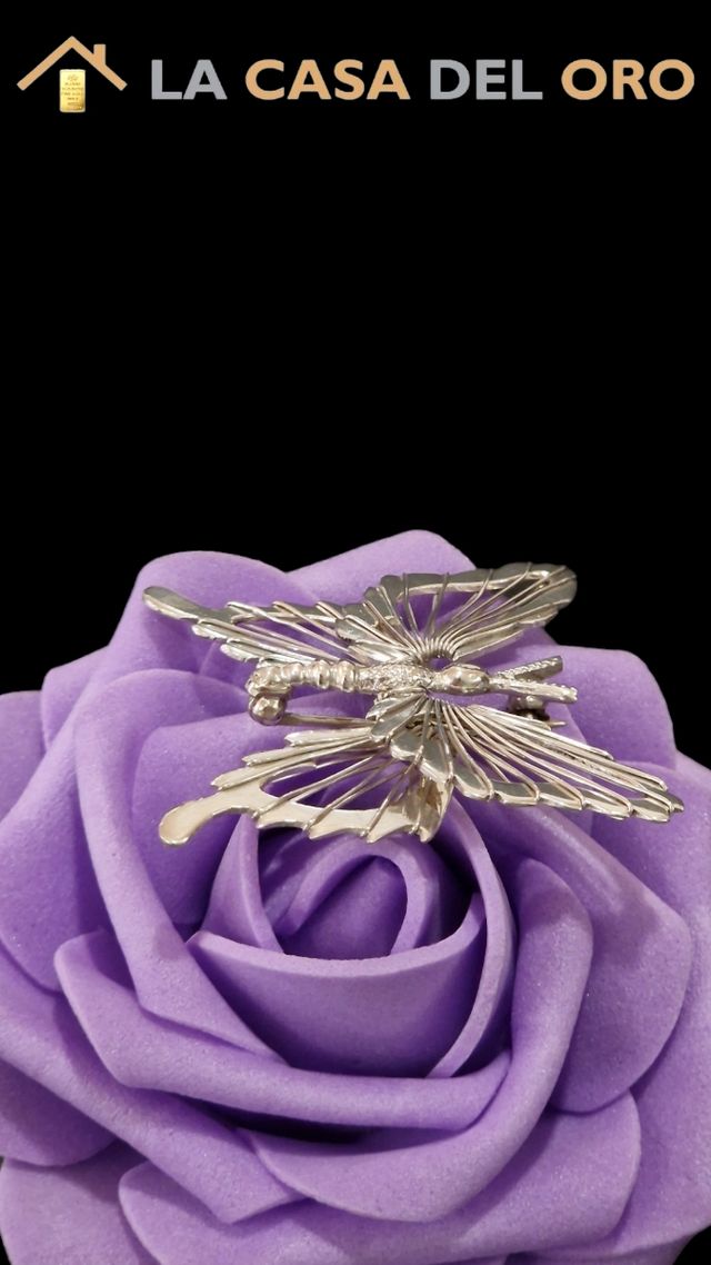 Broche mariposa plata 925 -C220/PC197-