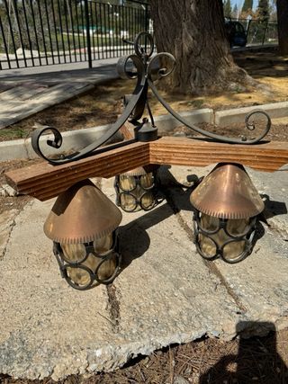 Lampara antigua de techo