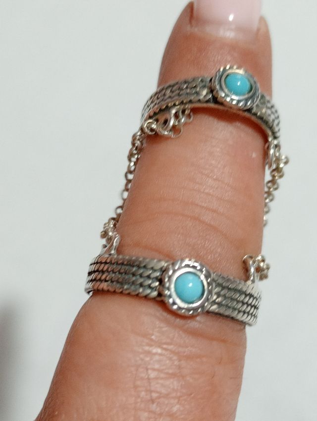 ANILLO DOBLE DE PLATA