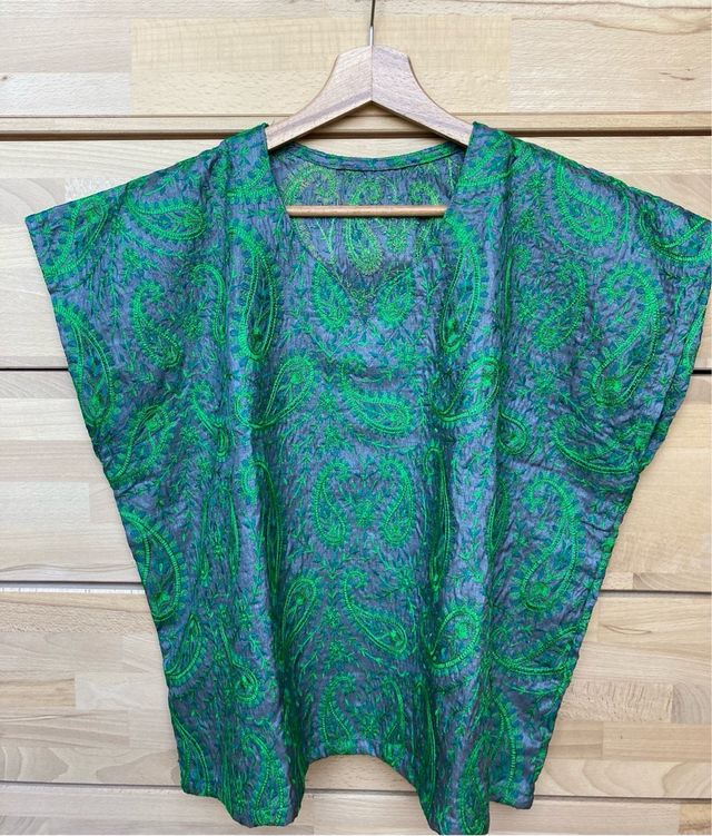 Blusa in seta made in India