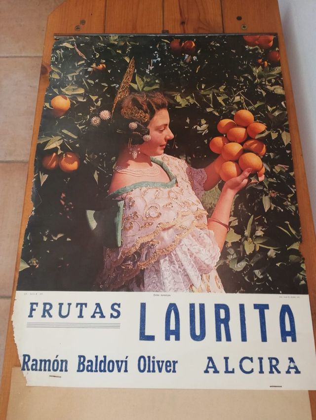 Vendo Antiguo calendario de Frutas Laurita 1974