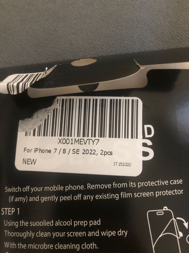 Pellicola per iPhone 7/8/SE - 2 pezzi