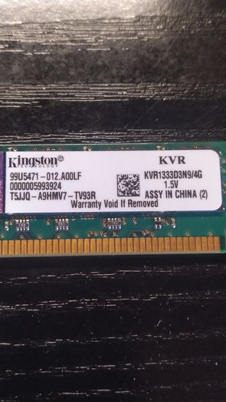 Memoria Ram Kingston KVR1333D3N9/4G