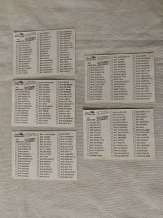 Lote 5 Cromos Pokémon Dunkin Boomer 2000