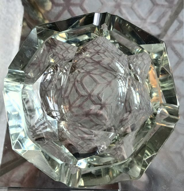 Posacenere/svuotatasche in cristallo 