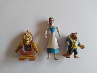 FIGURAS ORIGINALES LA BELLA Y LA BESTIA AÑOS 90