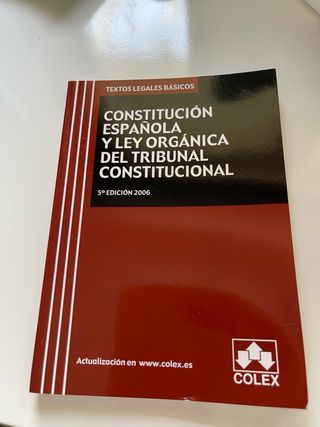 Constitución española y Ley organica TC