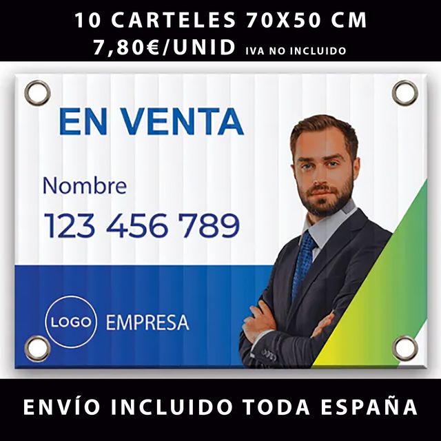 1O CARTELES POLIPROPILENO