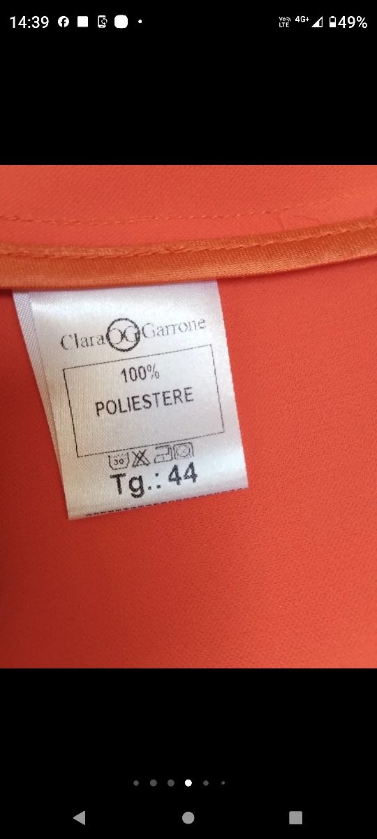 Tailleur arancione elegante