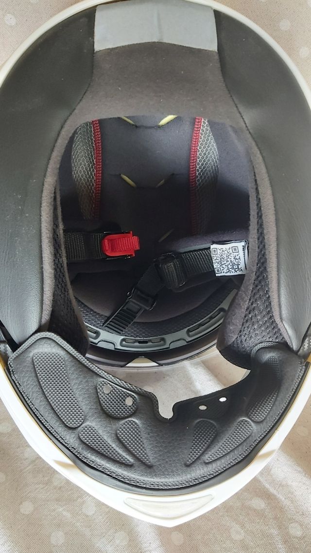 Casco Moto Caberg TG M . Con autografo Sainz n.55