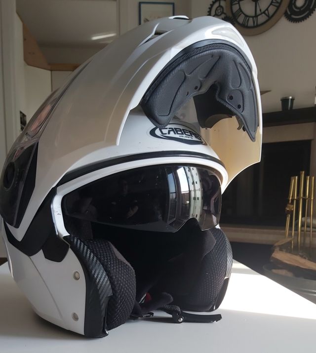 Casco Moto Caberg TG M . Con autografo Sainz n.55