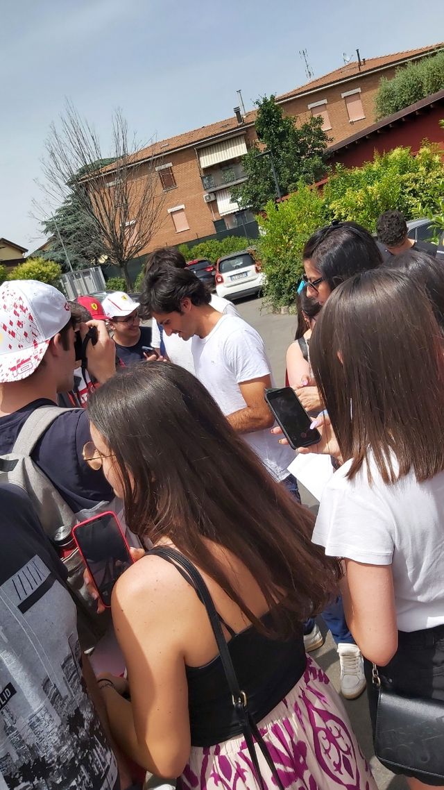 Casco Moto Caberg TG M . Con autografo Sainz n.55