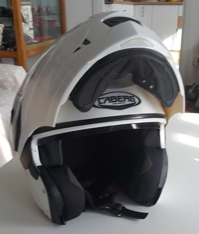 Casco Moto Caberg TG M . Con autografo Sainz n.55
