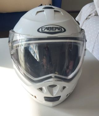 Casco Moto Caberg TG M . Con autografo Sainz n.55