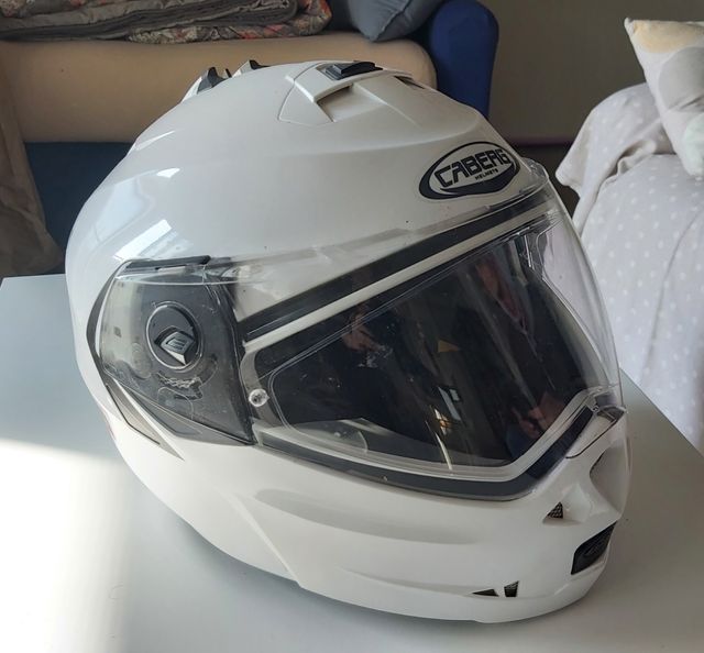 Casco Moto Caberg TG M . Con autografo Sainz n.55