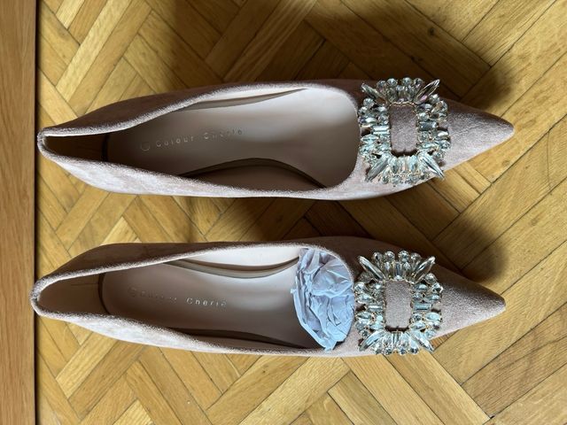 ZAPATOS SALÓN ANTE BEIGE 38 NUEVOS!!!