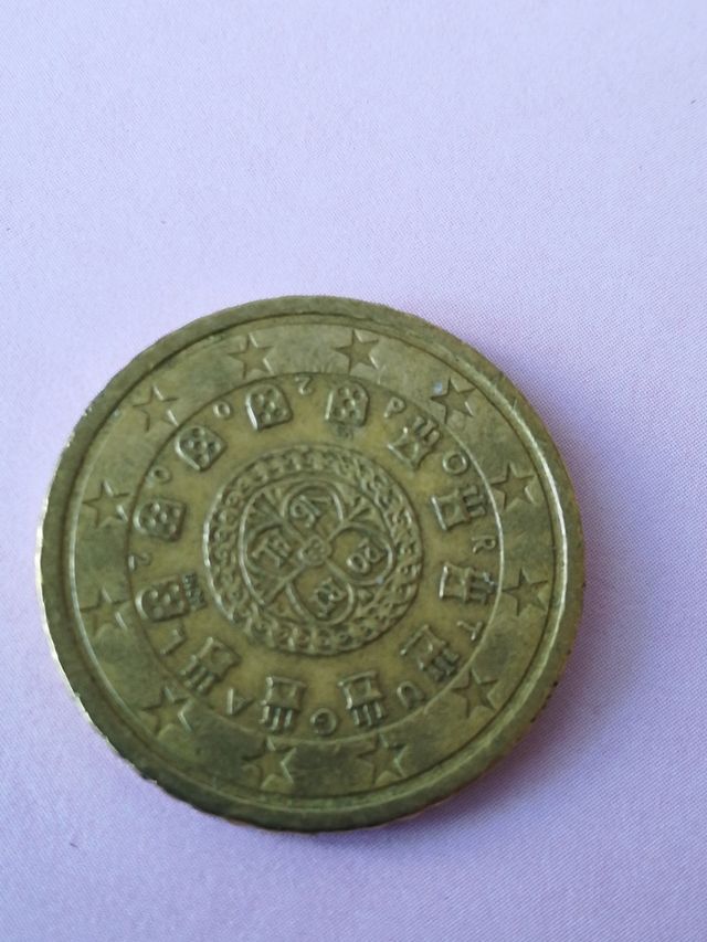 Moneta del Portogallo 50 cent del 2002