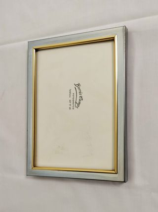 Marco plateado  y dorado
