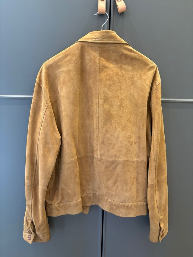 Giacca vintage camoscio unisex tg. 50