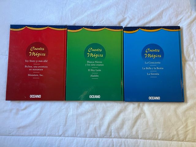 Tres libros de cuentos mágicos de Disney