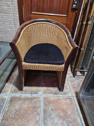 Sillón mimbre