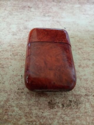 Porta fiammiferi in radica vintage