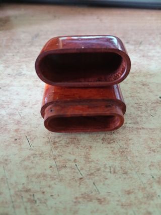 Porta fiammiferi in radica vintage