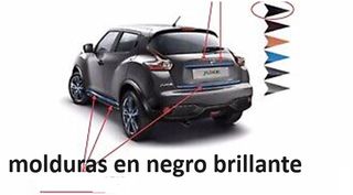 NISSAN juke 2010molduras ptas y porton negro